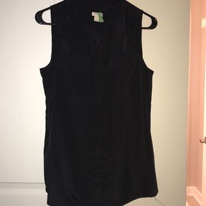 Black Silk Top
